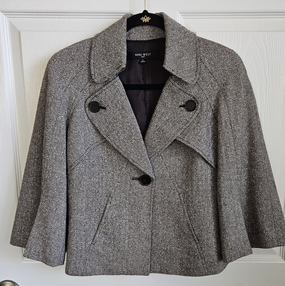 Nine West Herringbone Jacket